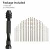 0.2-3.4 mm Mini Hand Drill Bits Set Manual Keyless Chuck Pin Vise Rotary Tools For Models Hobby DIY Wood Craft Handmade Tools