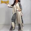 Women's Fashion Casual Autumn Winter Long Sleeve POLO Neck Pants Suits