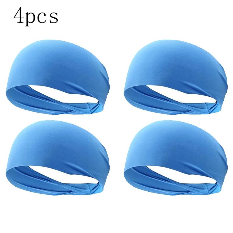 1-8PC sweatband for men women elastic sport hairbands head band yoga headbands headwear headwrap sports workout hair accessories