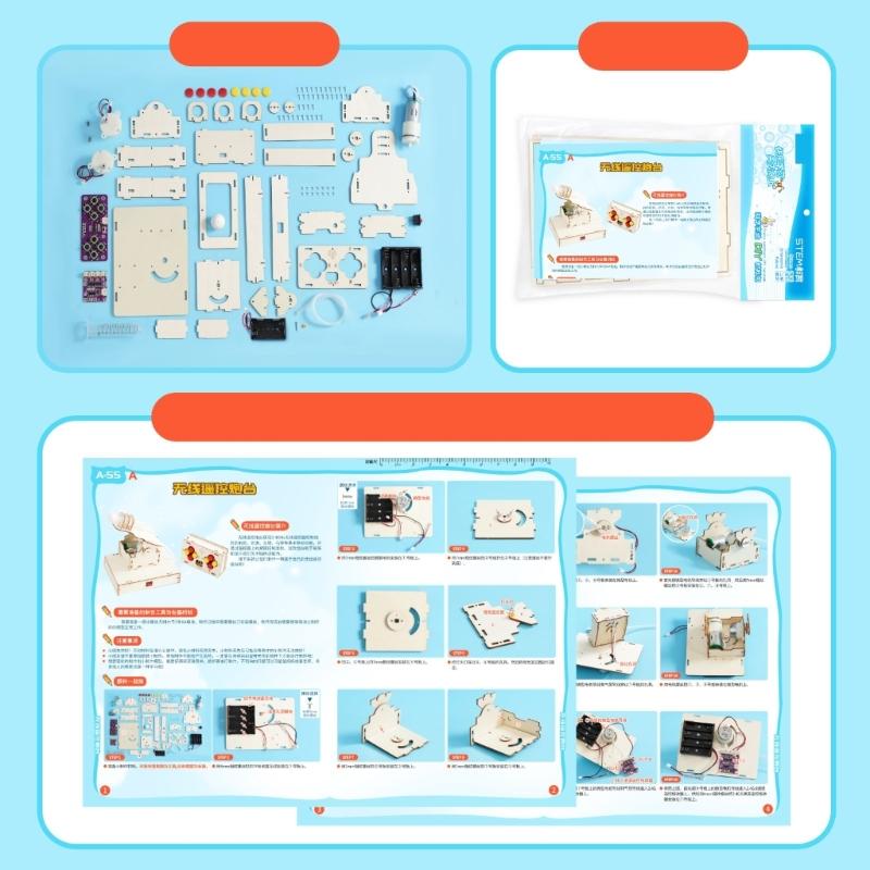 Science Experiment Kits Remote Control Turret Models Kits Funny Teaching Aids Creative Science Project Kits For Kids
