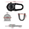 Dakota Microlight Clip Watch Pocket Watch Waterproof Carabiner Watch LED Flashlight Dial Protection Yes/No [Item]