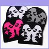 Acrylstrickmütze mit Gesichtsausdruckmuster für lässige Winter-Outdoor-Kleidung