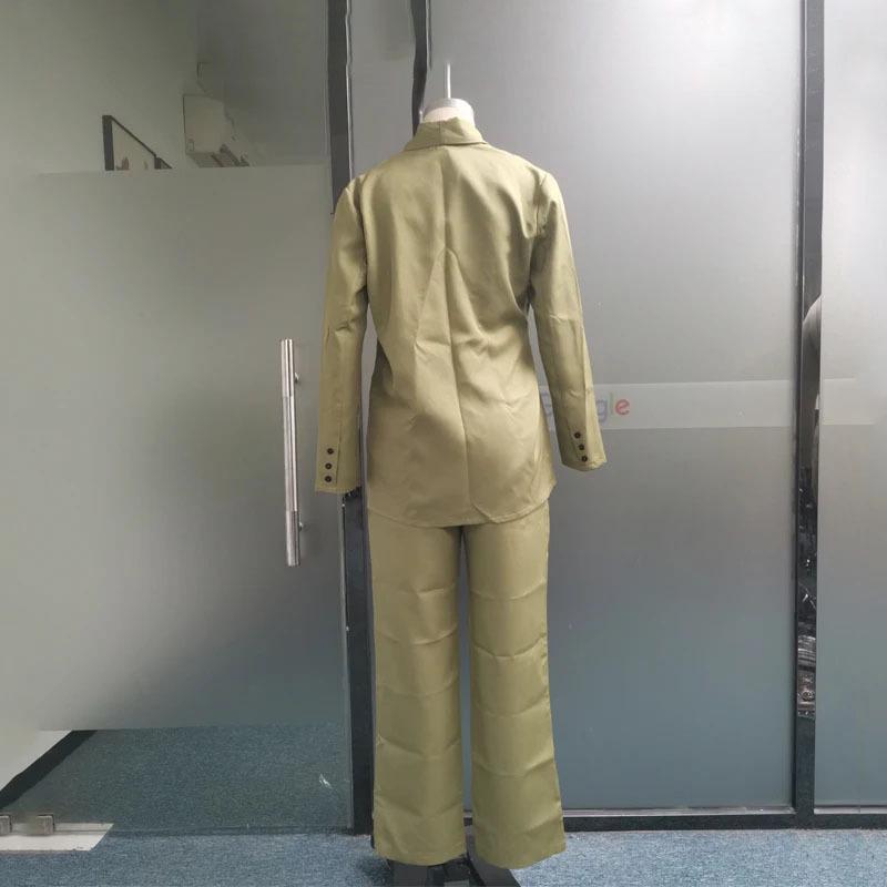 2023 Autumn European & American Solid Color Loose-Fit Fashion Suit & Long Pants Set for Women