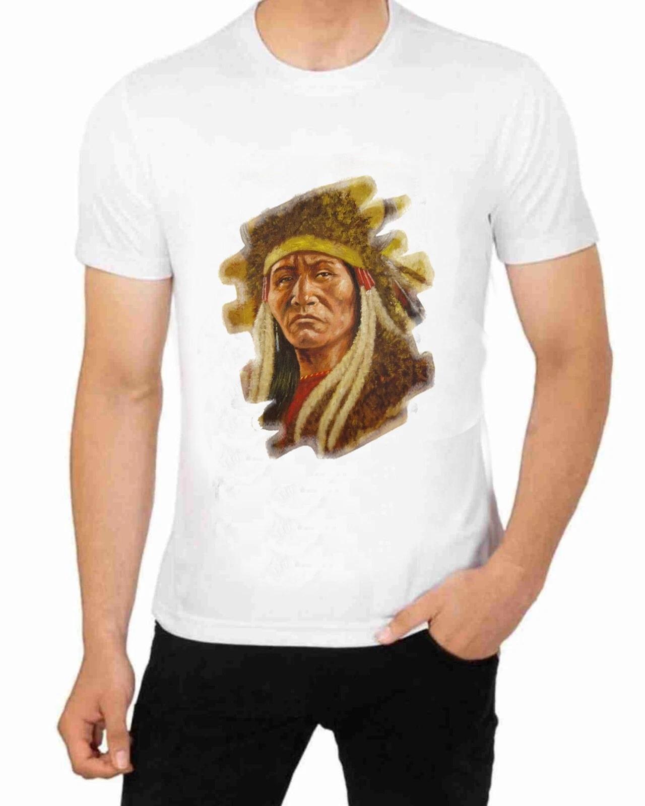 Native American Indian Warrior Sioux Tribe T-Shirt 3XL