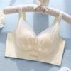 Hole cup breathable without steel ring adjustment bra cover gathered to prevent sagging can be large and small chest