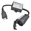 DT08 Trailer Connector  4-Pin Flat Plug to an7-Pin Connector 4 to 7 Trailer Light Converter Circuit Adapter