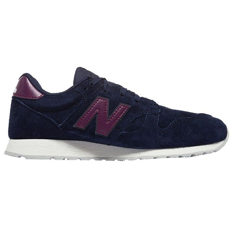 New Balance NB 520 Retro Pigskin Low-Top Running Shoes Women Sneaker Navy WL520AN