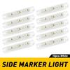 10X LED Sealed Side Clearance Light Marker For Truck Trailer Lorry Bus White R