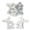 Candle Molds Christmas Silicone Molds,Christmas Ornament Mold Reindeer Epoxy Mold for Resin Casting Diys Home Decors