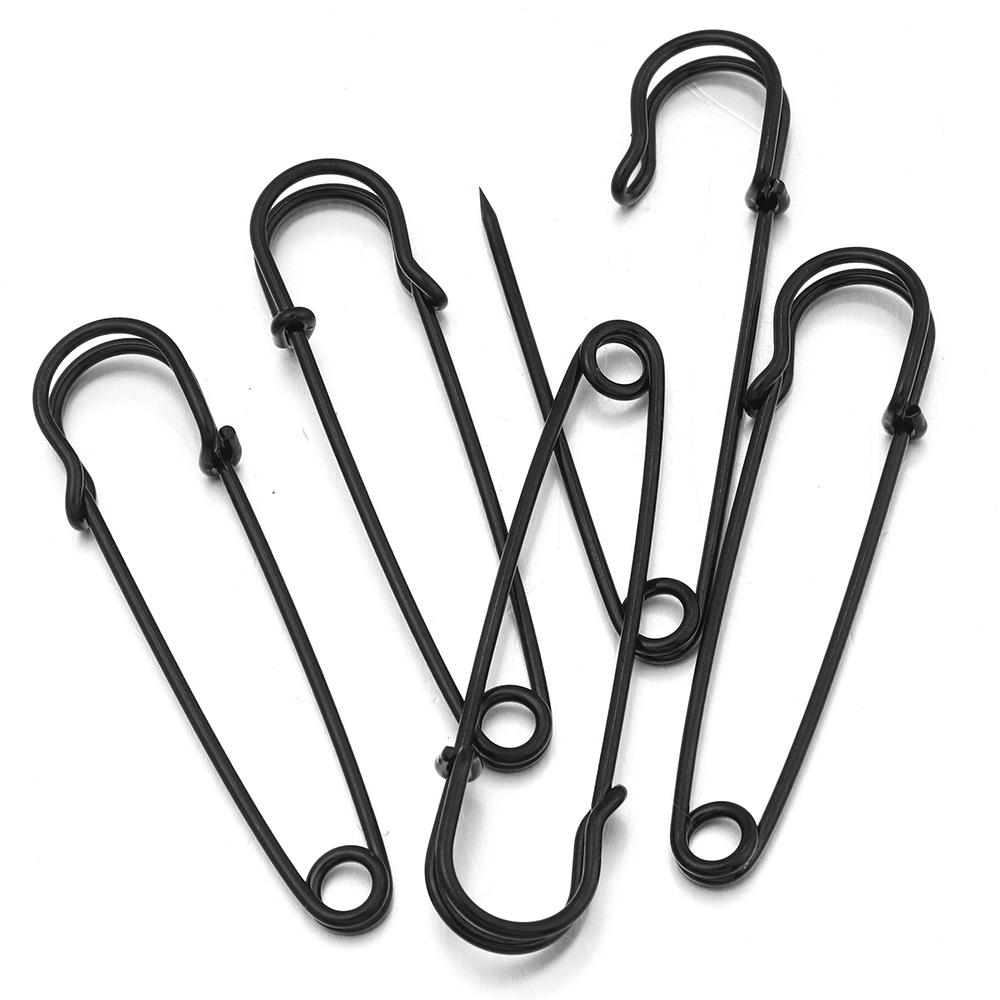 10pcs/lot Bright Color Safety Pins Metal Iron Brooch Pins Base Setting For Jewelry Making DIY Crafts Brooch Decoration Supplies