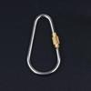 10/20/30Pcs D Type Locking Carabiner Screw Gate Multipurpose D-Ring Anti Lost Clip For Outdoor Hiking Camping And Keychain Use