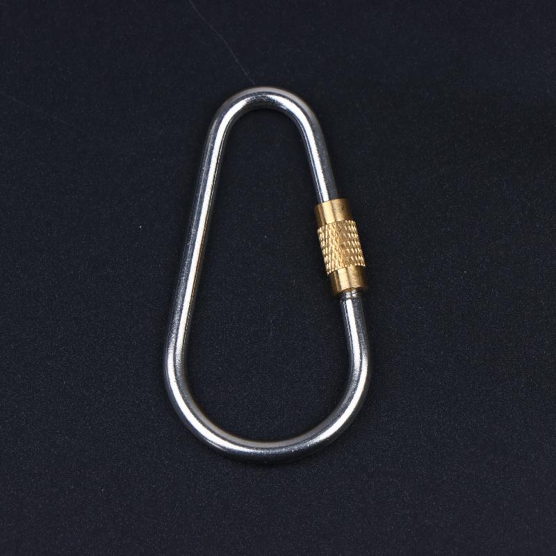 10/20/30Pcs D Type Locking Carabiner Screw Gate Multipurpose D-Ring Anti Lost Clip For Outdoor Hiking Camping And Keychain Use