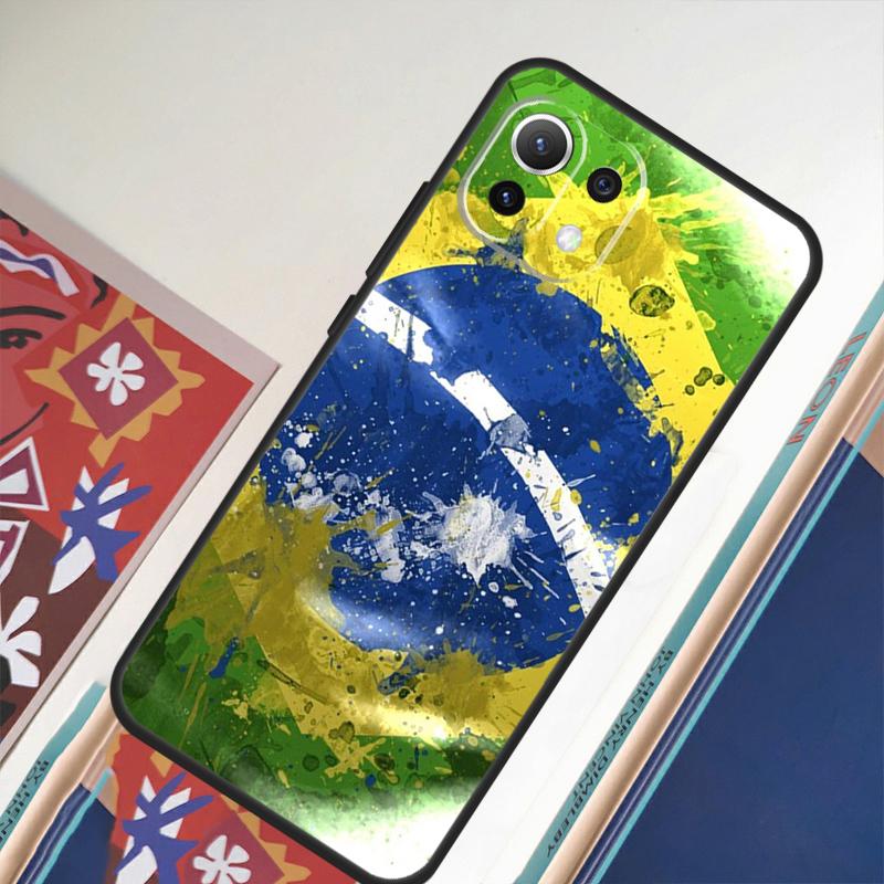 Brazil Brazilian Flag For Xiaomi 15 Ultra 14 13T 14T 15T 17 Pro Max Case For POCO X7 Pro X5 X6 F5 F6 F7 F8 Ultra