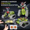 Moc 705Pcs 5 In 1 Creative Electric Rc Lunar Versatile Robot Model Assembly Diy Building Blocks Children'S Puzzle Toy Gift