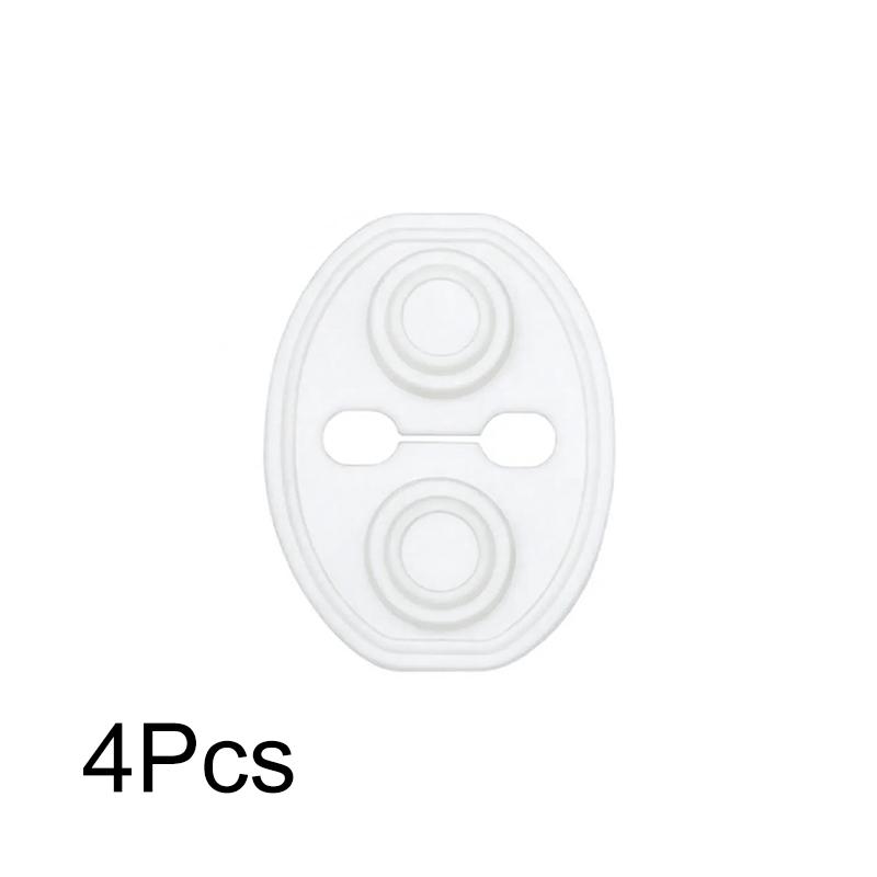 

4Pcs/Pack Latch Locks Door Handle Anti Rust Cushion Silicone DIY Car Door Lock Absorber Protective Cover Anti-collision Vehicle 4PC белый