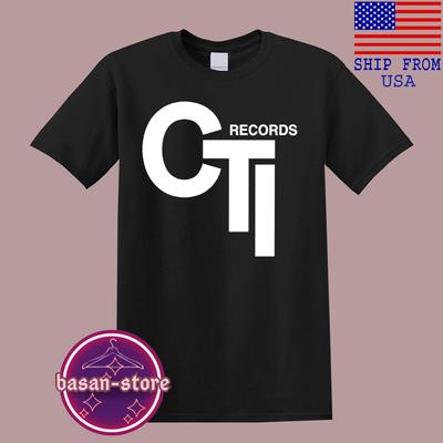 CTI RECORDS Men#039;s Black Size S5XL Unisex T-Shirt