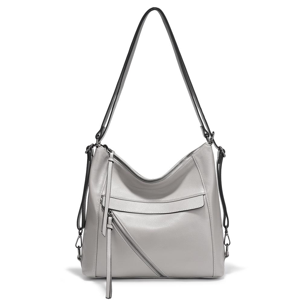 Zency Fashion Women Shoulder Bag 100% Genuine Leather Large Backpacks