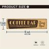 Vintage Rustic Coffee Bar Metal Sign 4x16 Inch, 2D Flat Wall Plaque, Perfect Gift for Home and Kitchen Decor