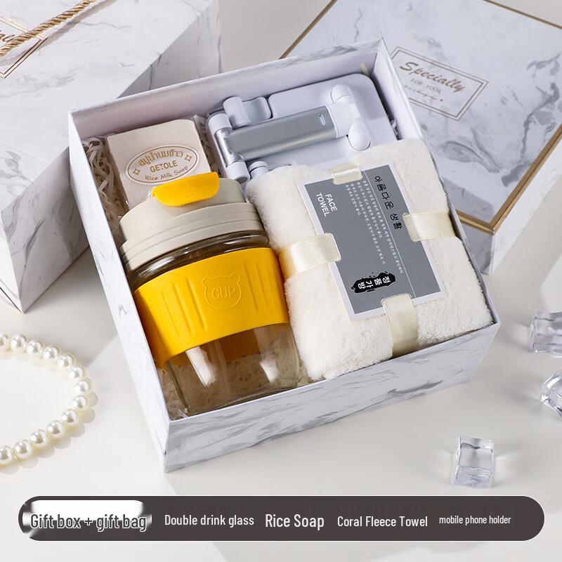 White Marble Holiday Gift Set