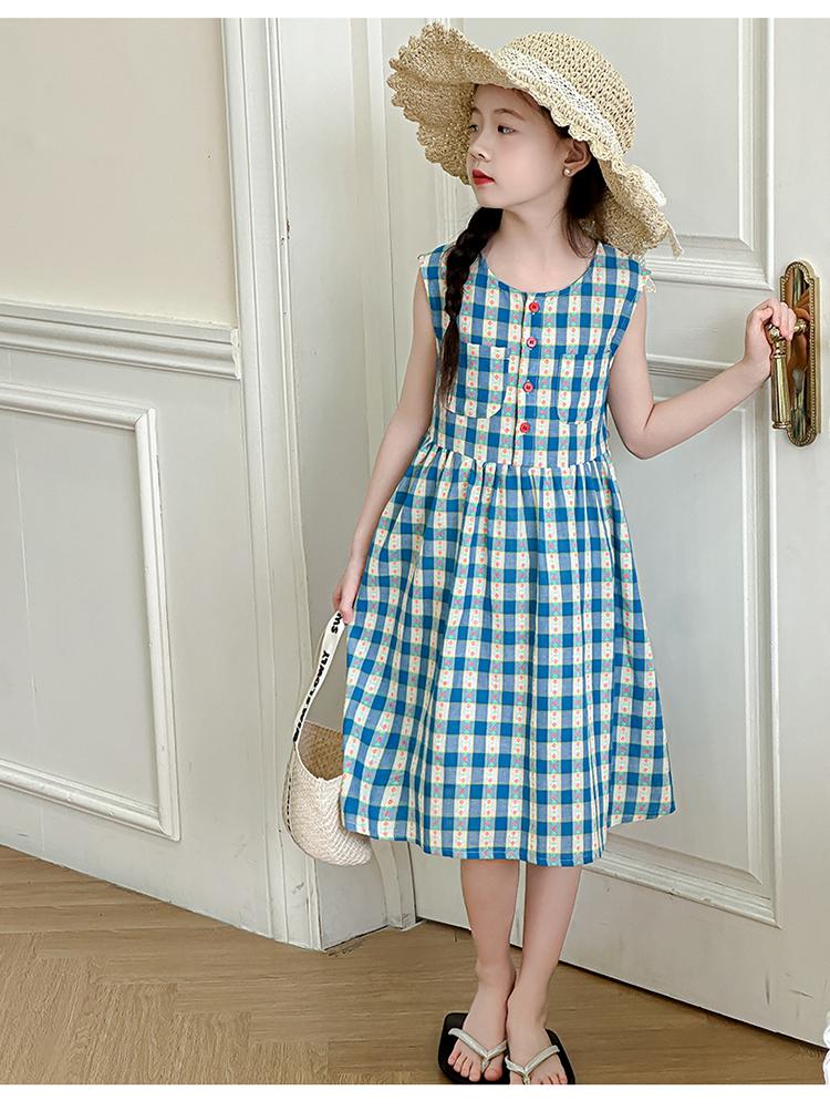 Girls' Summer Dress 2026 New Fashionable Children's Summer Dress Girls' Summer Cool Korean Edition Super Beautiful Dress