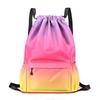 Customizable Logo Drawstring Backpack - Double Strap Gym, Basketball, Football, Fitness, Running, Hiking Bag