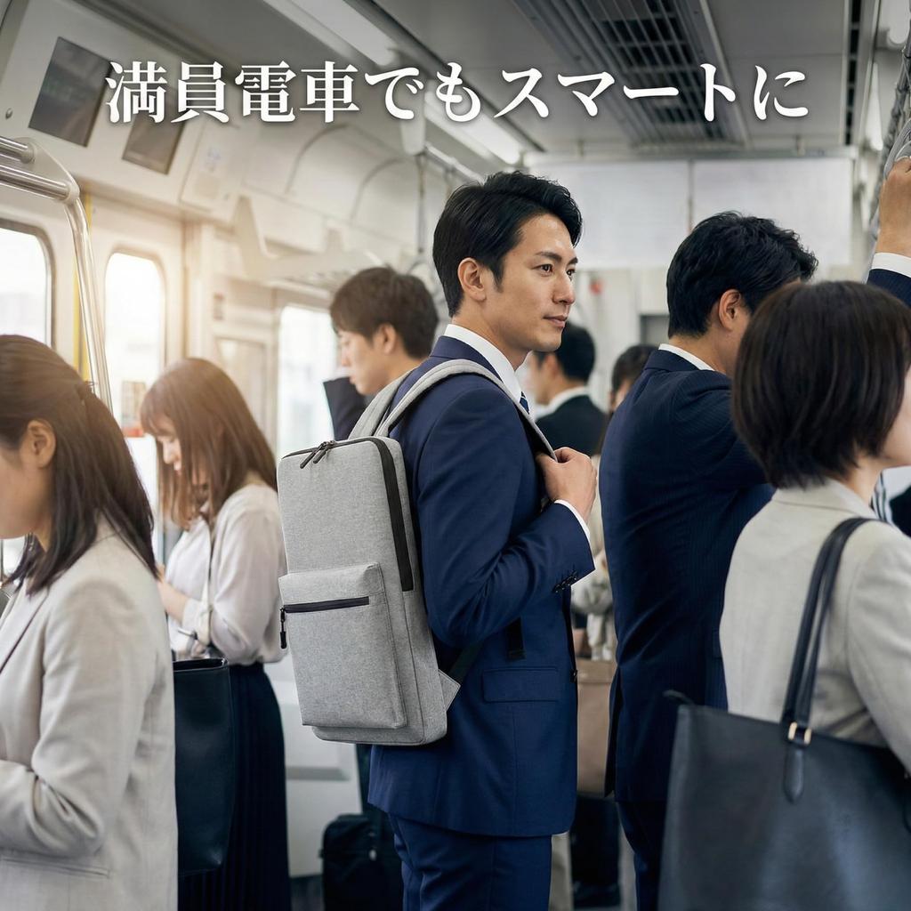 Schlank 4cm Oxford Einfach zu bedienen für Laptops und Tablets Fuji-cellar Rucksack, Dick, Stoff, Leicht, Wasserdicht, (Schwarz)