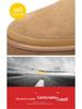 Men's Velvet-Lined Leather Snow Boots - Warm, Non-Slip, High-Top, Thick Sole, Large Size (8509)