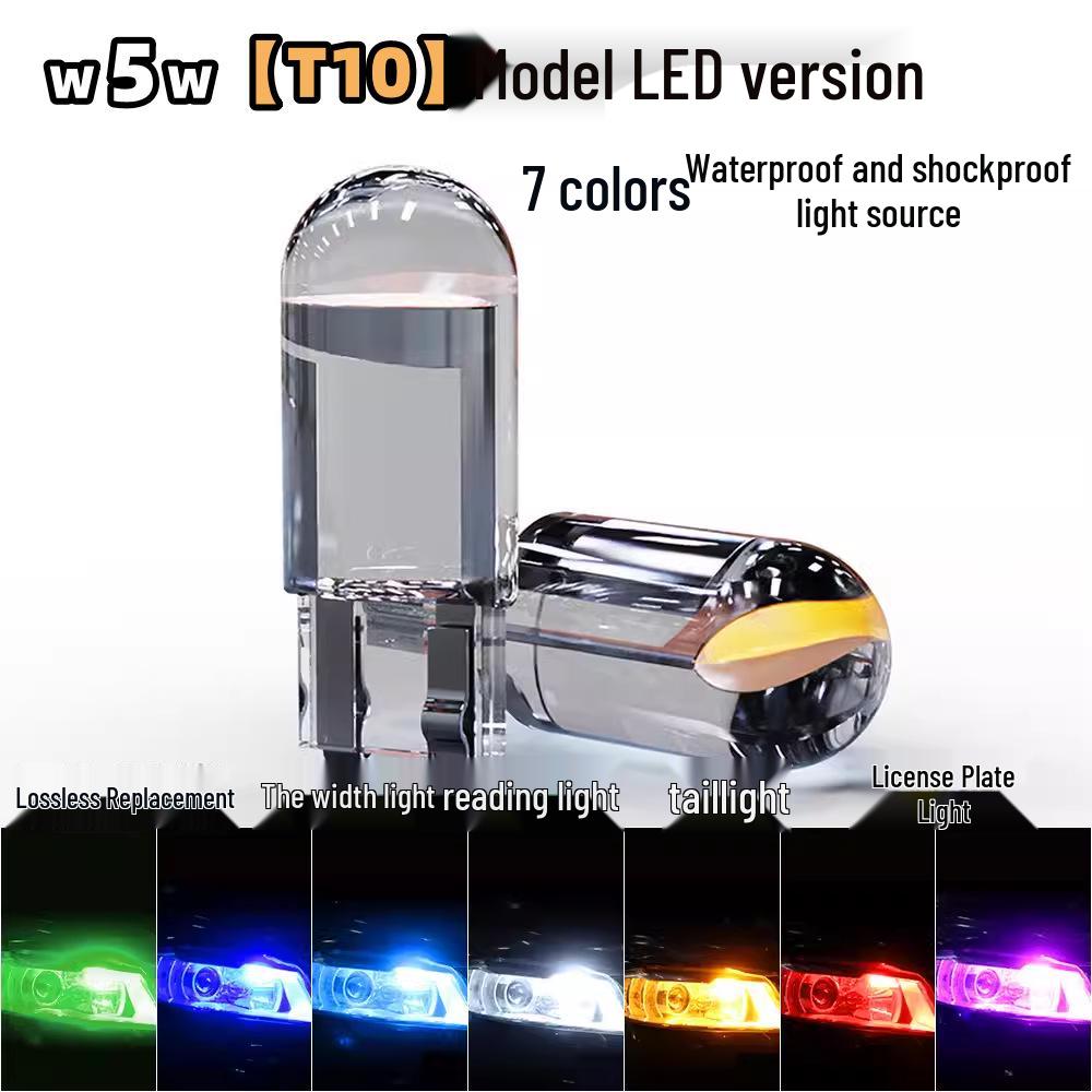 Universelle LED T10 Glühbirne, 12V Super Hell für Auto-Parklicht, Kennzeichenbeleuchtung und Tagfahrlicht