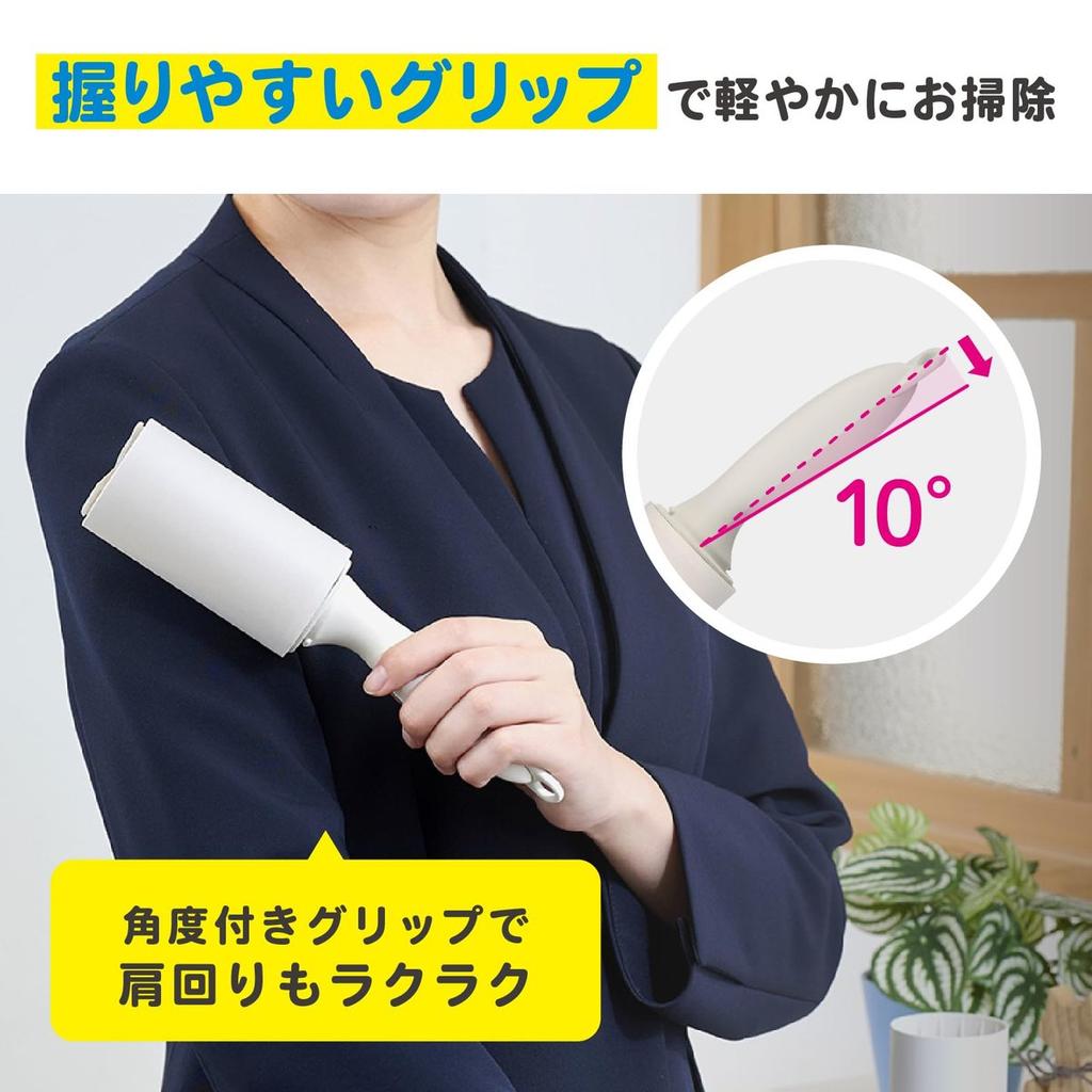 Nitoms Colo Colo Smart Clothing Lint Roller CC0074 100mm Width Handheld Cleaner for Dust Hair Pet Fur