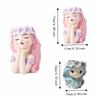Resin Girl Shape Planter Decoration Fairy Flowerpot Desk Ornaments Flower Pot  Indoor