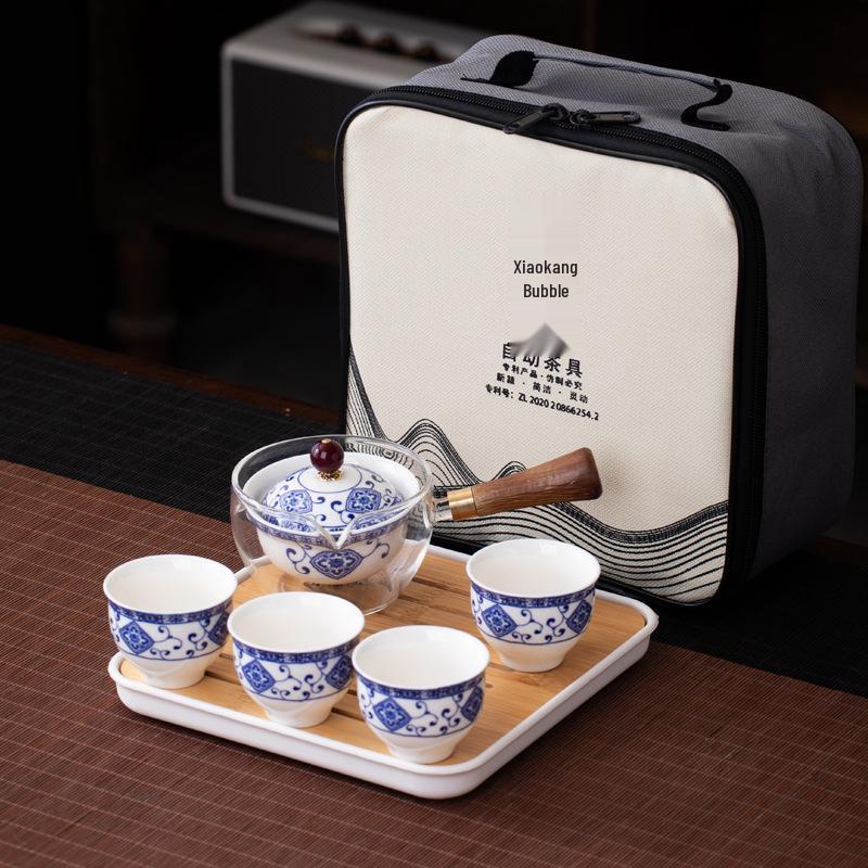 2026 Rotating Teapot Travel Set – Portable Gongfu Tea Cup & Pot for Home and Car
