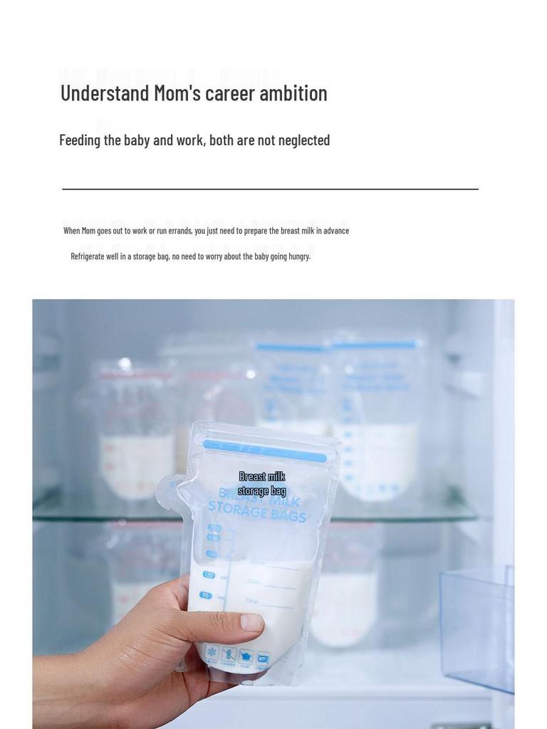 Breast Milk Storage Bags, 100ml, Disposable for Freezing and Preservation