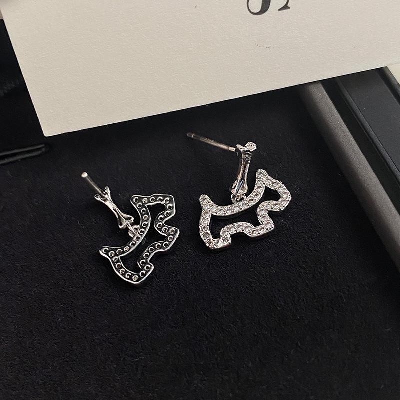 Cartoon Puppy Stud Fashion Personality Design Sense Niche Versatile Cold Wind