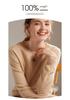2026 Autumn/Winter Women's Classic Round Neck 100% Pure Cashmere Loose Knit Sweater