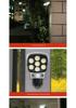 Solar-Powered Motion Sensor Anti-Theft Outdoor Remote Light with Fake Camera