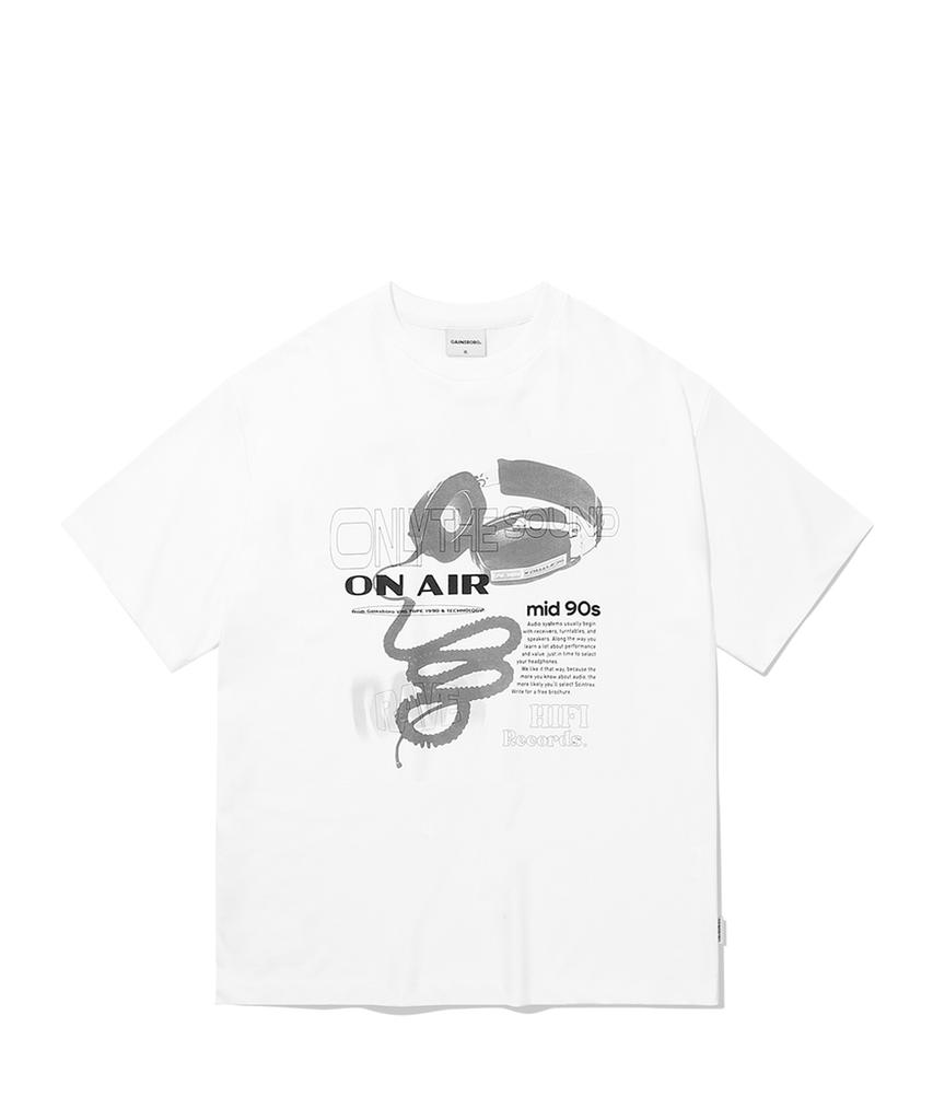 GAINSBORO Hi-Fi Sound T-Shirt_White