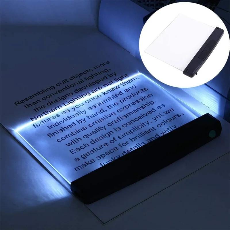 1Pc LED Flat Panel Night Vision Reading Light Eye Protection Reading Light Student Night Light Creative LED Book Eye Care Light