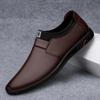 Luxury Genuine Leather Men Loafers Brown Genuine Leather Penny Loafers Man Adult Office Career Mens Shoes Sneakers Driving Shoes