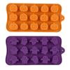2 db Halloween Tök Szilikon Forma Szellem Csokoládé Süti Cukorka Forma Halloween Parti DIY Sütőeszközök Torta Díszítés