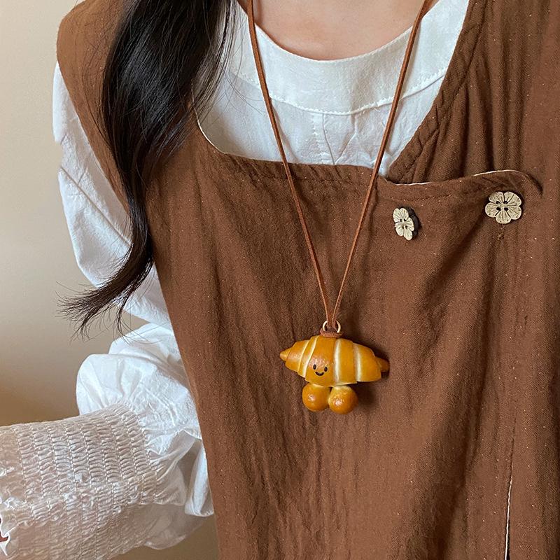 Böhmische Seestern-Halskette: Bunte Perlenkeramik Ethno-Stil mit gewebter Kordel für Damen