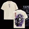 Yami Sukehiro Black Clover T-shirt Anime Printed Tshirt For Men's Clothing Y2k Washed Oversized T Shirt Pure Cotton Tees Tops