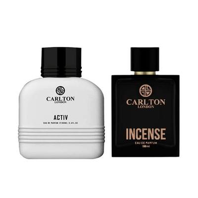 London Men Edp Gift Set 2 | Men's Activ & Incense Liquid Musk Perfume - 100Ml Each | Gift Set For Anniversary Birthday | Combo Pack For Men |