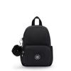 Kipling Zinna Metallic X X Kipling Zinna Backpack Backpack, Black, 11"L 7.75"H 4"D, Women's