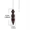 New Quality Natural Wooden Pendulum for Divination Dowsing Egyptian Wood Pendulums Dowser with Chain Reiki Spiritual Pendulos
