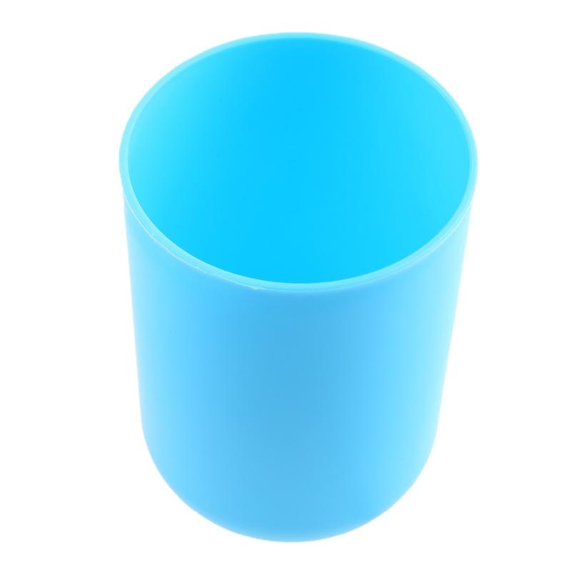 6 Pieces Plastic Gift Set Bathroom Set Toothbrush Holder Cup Soap Dispenser Trash Can Toilet Brush Soap Dish Durable