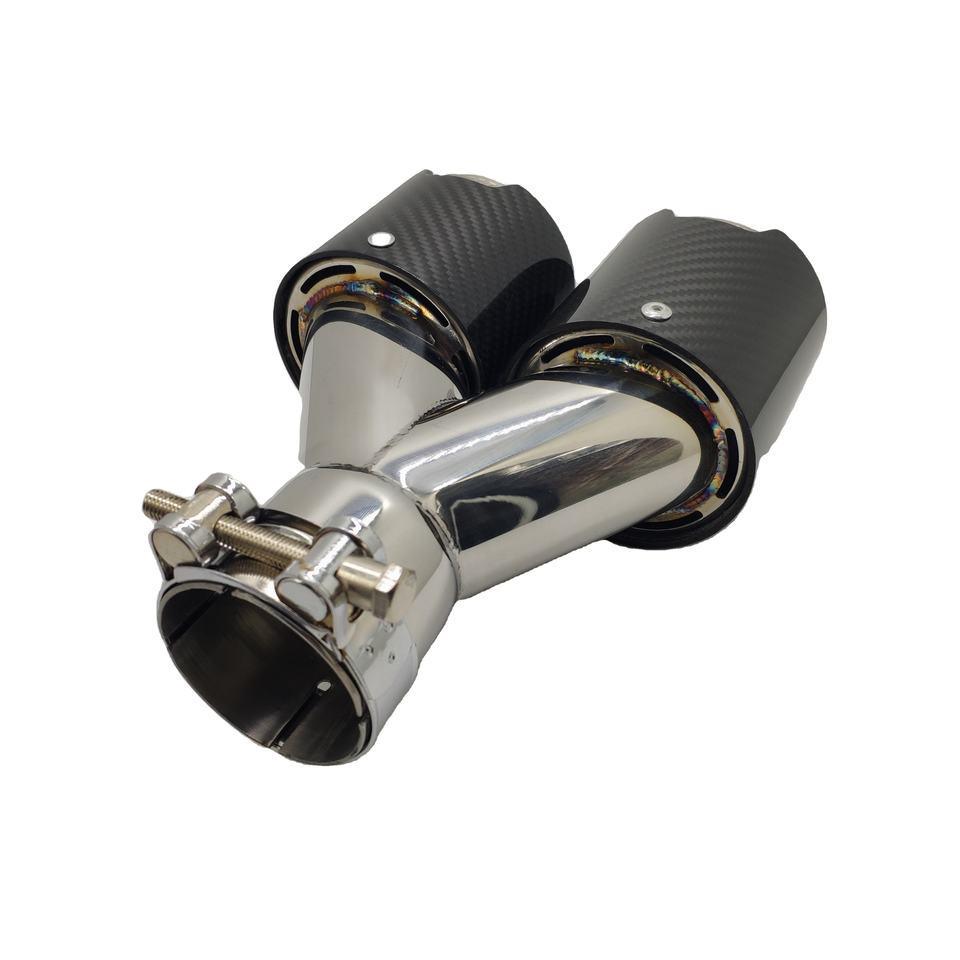 

Stainless Steel Carbon Fiber Exhaust Tip for BMW X1/X2/X3 Car Exhaust Pipe