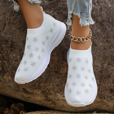 Fashion Summer Women's Vulcanize Shoes Round Toe Flat Shoes for Women Slip-on Platform Shoes Outdoor Low Top Air Mesh Anti-slip Sneakers