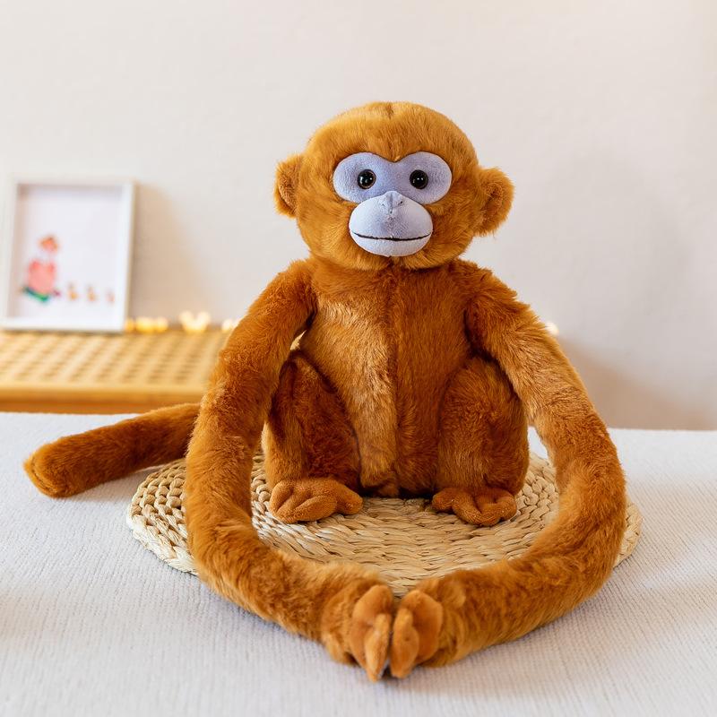 

MINISO Креативная новая кукла золотая обезьяна украшение для дома детская кукла на день рождения сувенир из зоопарка подвеска для автомобиля 23cm