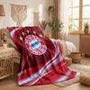 Bayern Munich Theme Fleece Blanket Cozy Soft Plush Blanket For Bedroom Couch Travel