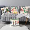 Christmas Pillow Case Cartoon Decoration Digital Printing Bedroom Living Room Sofa Atmosphere Pillow